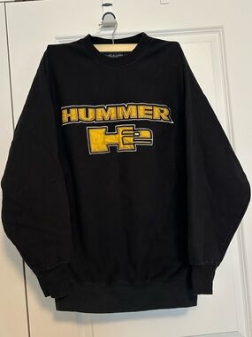 Vintage Hummer Black Crewneck Sweater